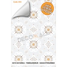 Code 55 Suya Dayanıklı Mutfak Banyo Zemin Mermer Mobilya Fayans Yapışkanlı Folyo Kaplama