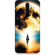 Xiaomi Redmi Note 8 Pro Uyumlu Güneşin Ardında Umut  Desenli Silikon Kılıf