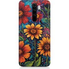 Xiaomi Redmi Note 8 Pro Uyumlu Canlı Bahar Çiçekleri Patlaması  Desenli Silikon Kılıf