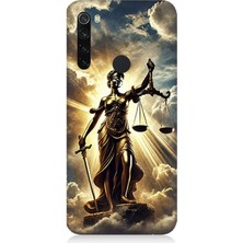 Xiaomi Redmi Note 8 Uyumlu Adaletin Gücü Parlıyor  Desenli Silikon Kılıf