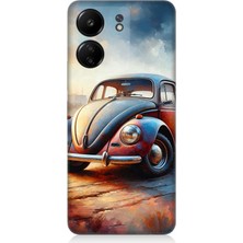 Xiaomi Redmi 13C Uyumlu Tozlu Yolda Vosvos Ruhlu  Desenli Silikon Kılıf