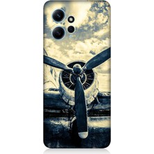 Xiaomi Redmi Note 12 Uyumlu Gökyüzüne Bakan Pervane  Desenli Silikon Kılıf