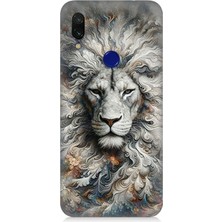 Xiaomi Redmi Note 7 Pro Uyumlu Aslan Asaletin Sessiz Gücü  Desenli Silikon Kılıf