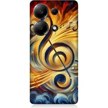 Xiaomi Redmi Note 13 Pro 4g Uyumlu Müzikte Alevin Gücü  Desenli Silikon Kılıf