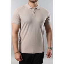Erkek Slim Fit Dar Kesim Pamuklu Yumuşak Doku Nefes Alan Kumaş Erkek Polo Yaka T Shirt