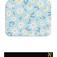 Nilizma Papatya Desenli Renkli Ergonomik Mouse Pad - 23 cm x 19 cm - Kaymaz Taban Ev ve Ofis Kullanımı Fare Altlığı Mousepad