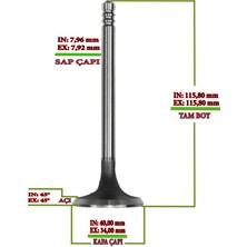 Supar 103222108 Subap Takımı Isuzu Kbd C189