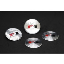 Jant Göbek Arma Ithal Metal Sticker F1 Racing Dizayn