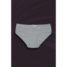 3'lü Düz Fiyonklu Kız Çocuk Pamuklu Slip Külot