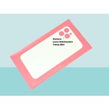 Tkgz - iPhone 12 Pro Arka Pil Batarya Kapağı - Cam Kapak Geniş Lens Deliği - Beyaz