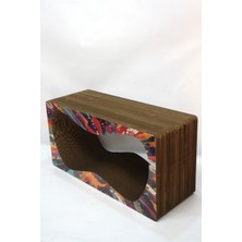 Kedi Tırmalama Kanepesi Karton Kedi Tırmalama Yatay Tırmalama- Xlarge (68X24X33 Cm)- Çok Renkli