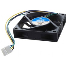 Dc 12V 8cm 4 Pinli Kasa Fanı 12V 4 Pin Fan 8X8X1.5CM