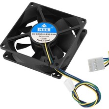 12V 8cm 4 Pinli Kasa Fanı Dc 12V 8X8X2.5CM 4 Pin Fan