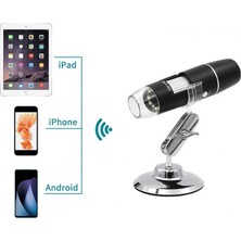 Kablosuz El Tipi Mikroskop 8 Ledli Wifi Endoskop Kamera Wifi Dijital Mikroskop