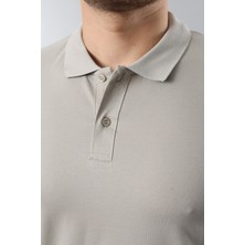 Erkek Slim Fit Dar Kesim Pamuklu Yumuşak Doku Nefes Alan Kumaş Erkek Polo Yaka T Shirt