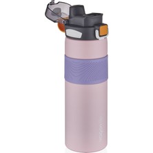 Vagonlife 800 ml Paslanmaz Çift Kapaklı Çelik Termos Pembe