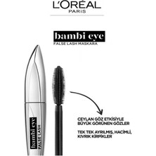 Maskara L'oreal Paris Super Bambi Eye Ceylan Göz Etkili Süper Siyah Maskara _loreal