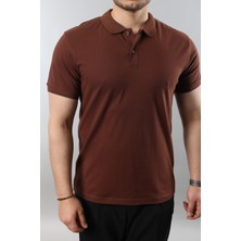 Erkek Slim Fit Dar Kesim Pamuklu Yumuşak Doku Nefes Alan Kumaş Erkek Polo Yaka T Shirt