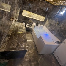 Fujisimo Serut 110*180 H60 Dikdörtgen Camlı Jakuzi