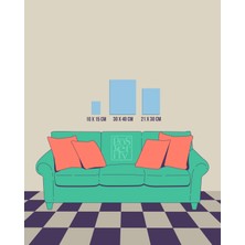 Her Şey Idim, Değmezmiş Seti - 3’lü Nakışlı Kanvas Tablo 21X30 cm