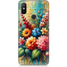 Xiaomi Redmi Note 5 Pro Uyumlu Soyut Dokunuşta Bahar Buketi  Desenli Silikon Kılıf