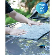 Araba Pasta Cila Bezi, Oto Cila Bezi– 40X40 cm Iz Bırakmaz, Süper Parlaklık Sağlar (1 Adet)