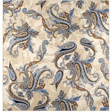 Bej Şal Desen Twill Ipek Eşarp