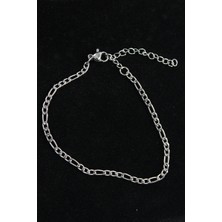 Shoecide 316L Çelik Figaro Model Gümüş Renk Erkek Bileklik