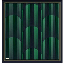 Lacivert Dila Desen Sura Ipek Eşarp