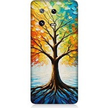 Xiaomi Mi 13 Pro 5g Uyumlu Renk Renk Mevsim Ağacı  Desenli Silikon Kılıf