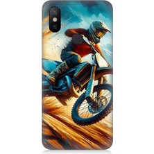 Xiaomi Redmi Note 5 Pro Uyumlu Alevler Arasında Motosiklet Sıçrayışı  Desenli Silikon Kılıf