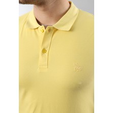 Erkek Slim Fit Dar Kesim Pamuklu Yumuşak Doku Nefes Alan Kumaş Erkek Polo Yaka T Shirt