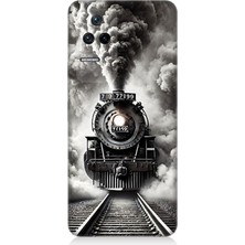 Xiaomi Poco F4 Uyumlu Buharlı Trenin Güç Yolu  Desenli Silikon Kılıf