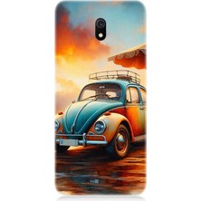 Xiaomi Redmi 8A Uyumlu Retro Vosvosun Renkleri  Desenli Silikon Kılıf