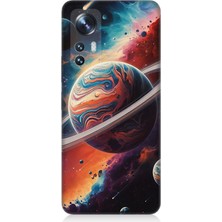 Xiaomi Mi 12 Uyumlu Gezegenler Arasında Renkler  Desenli Silikon Kılıf