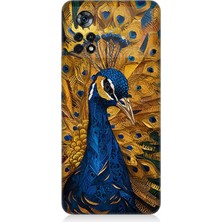 Xiaomi Poco X4 Pro 5g Uyumlu Tüylerinde Gurur Tavuskuşu  Desenli Silikon Kılıf