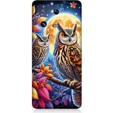 Xiaomi Mi 13 Uyumlu Dallarda Bilge Baykuşlar  Desenli Silikon Kılıf