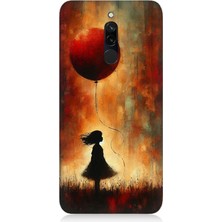 Xiaomi Redmi 8 Uyumlu Balonlu Küçük Kız  Desenli Silikon Kılıf