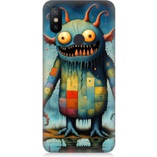 Xiaomi Redmi Note 5 Pro Uyumlu Tuhaf Canavar Gülümsemesi  Desenli Silikon Kılıf