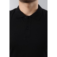 Erkek Slim Fit Dar Kesim Pamuklu Yumuşak Doku Nefes Alan Kumaş Erkek Polo Yaka T Shirt