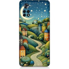 Xiaomi Poco X4 Pro 5g Uyumlu Yıldızlı Tepede Masal  Desenli Silikon Kılıf
