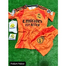 2024/25 Kylian Mbappe Real Madrid Yeni Sezon Iç Saha Çocuk Forması 4'lü SET(TURUNCU)ZYN26