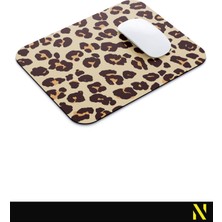 Nilizma Leopar Desenli Renkli Ergonomik Mouse Pad - 23 cm x 19 cm - Kaymaz Taban Ev ve Ofis Kullanımı Fare Altlığı Mousepad