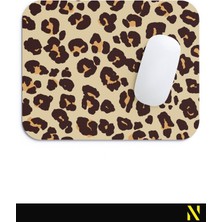Nilizma Leopar Desenli Renkli Ergonomik Mouse Pad - 23 cm x 19 cm - Kaymaz Taban Ev ve Ofis Kullanımı Fare Altlığı Mousepad