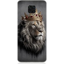 Xiaomi Redmi Note 9 Pro Uyumlu Kral Aslanın Gururlu Bakışı  Desenli Silikon Kılıf