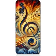 Xiaomi Redmi Note 11 Uyumlu Müzikte Alevin Gücü  Desenli Silikon Kılıf