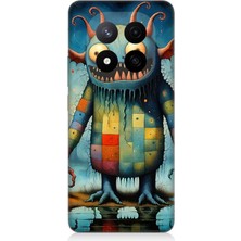 Xiaomi Redmi Note 14 Pro Plus Uyumlu Tuhaf Canavar Gülümsemesi  Desenli Silikon Kılıf