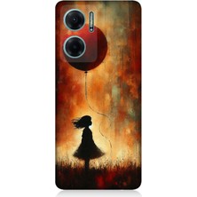 Xiaomi Redmi Note 11E Uyumlu Balonlu Küçük Kız  Desenli Silikon Kılıf