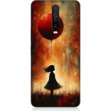 Xiaomi Redmi K30 Uyumlu Balonlu Küçük Kız  Desenli Silikon Kılıf