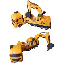 Sürtmeli Metal Kasa Oyuncak Kamyon Kepçe - 26 cm